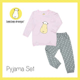 Pyjamas Set Pink Big Face + Grey Polka Dot