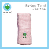 CrokCrokFrok Bamboo Towel for Baby & Kids - Pink - Small