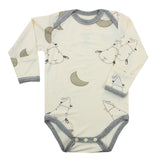 bamboo onesie baby yellow