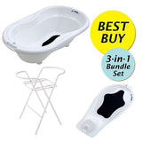 Rotho Babydesign Top Bundle B, Bath Tub + Bath Seat + Bath Stand (5 Colors)