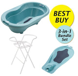 Rotho Babydesign Top Bundle B, Bath Tub + Bath Seat + Bath Stand (5 Colors)