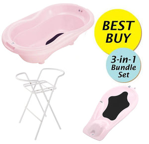 Rotho Babydesign Top Bundle B, Bath Tub + Bath Seat + Bath Stand (5 Colors)