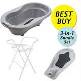 Rotho Babydesign Top Bundle B, Bath Tub + Bath Seat + Bath Stand (5 Colors)