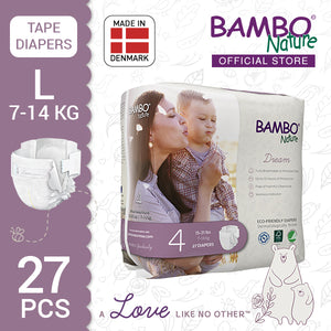 Bambo Nature Baby Diaper [Size 4 / 7-14kg] 27/pack