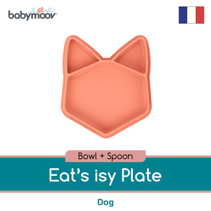 Babymoov Eats' ISY Silicone Suction Animal Plate - Fox