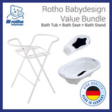 Rotho Babydesign Top Bundle B, Bath Tub + Bath Seat + Bath Stand (5 Colors)