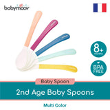 Babymoov 2nd Age Baby Spoon - Set of 5 (Multi Color)