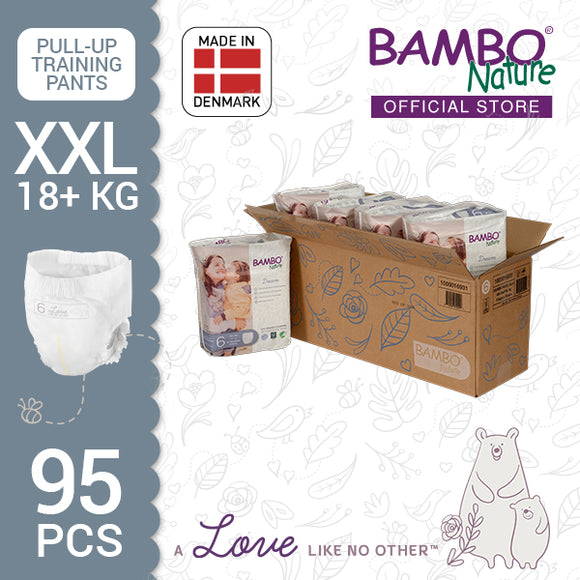 Bambo Nature Training Pants [Size 6 / 18+kg] 19pcs/ packs, 5-packs