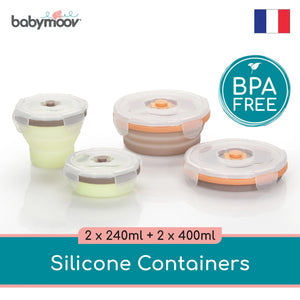 Babymoov Silicone Container Set (2 x 400mL + 2 x 240ml)