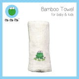 CrokCrokFrok Bamboo Towel for Baby & Kids - White - Small