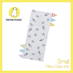 Bed-Time Buddy™ Case Small Star & Sheepz White with Color & Stripe tag - Small