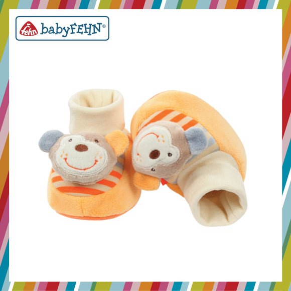BabyFehn German Soft Toys - Rattle Booties (2 designs)